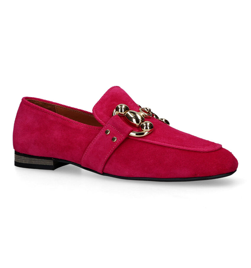 Babouche Loafers en Rose fuchsia