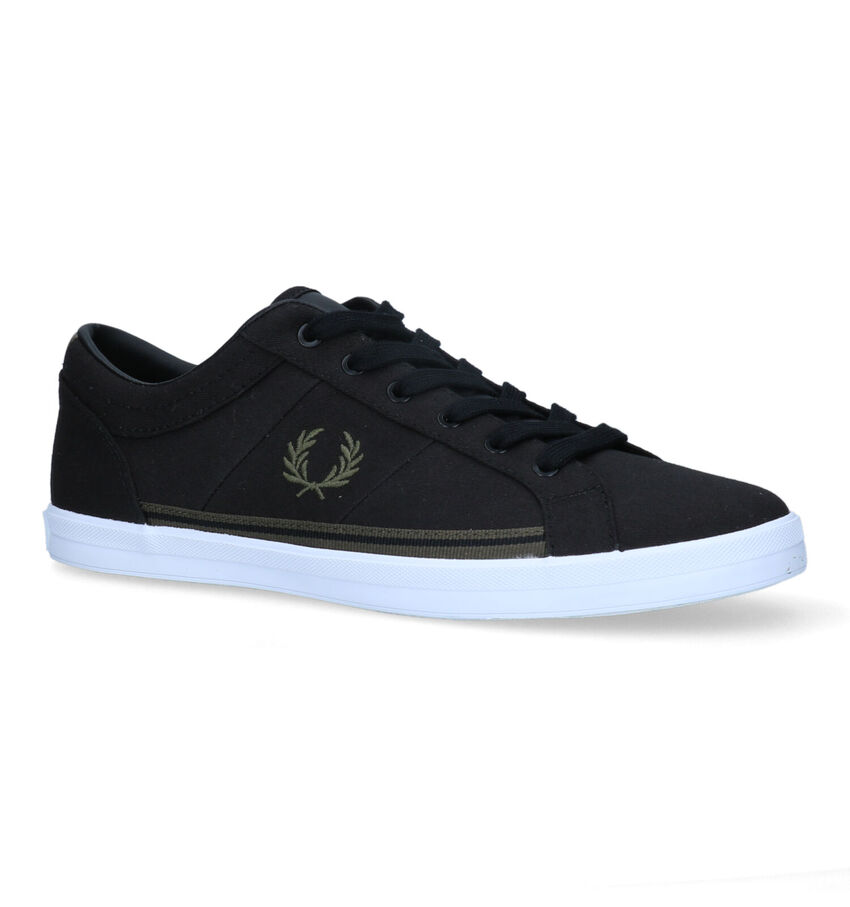 Fred Perry Baseline Zwarte Veterschoenen