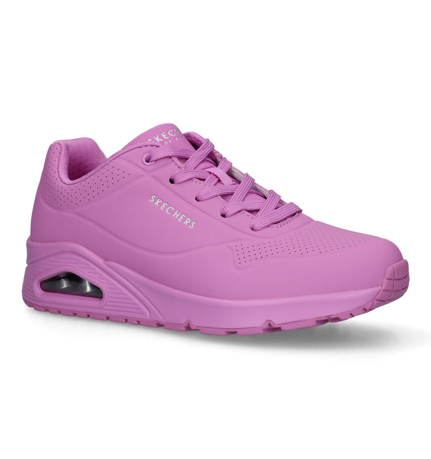 Skechers Uno Stand on Air Roze Sneakers