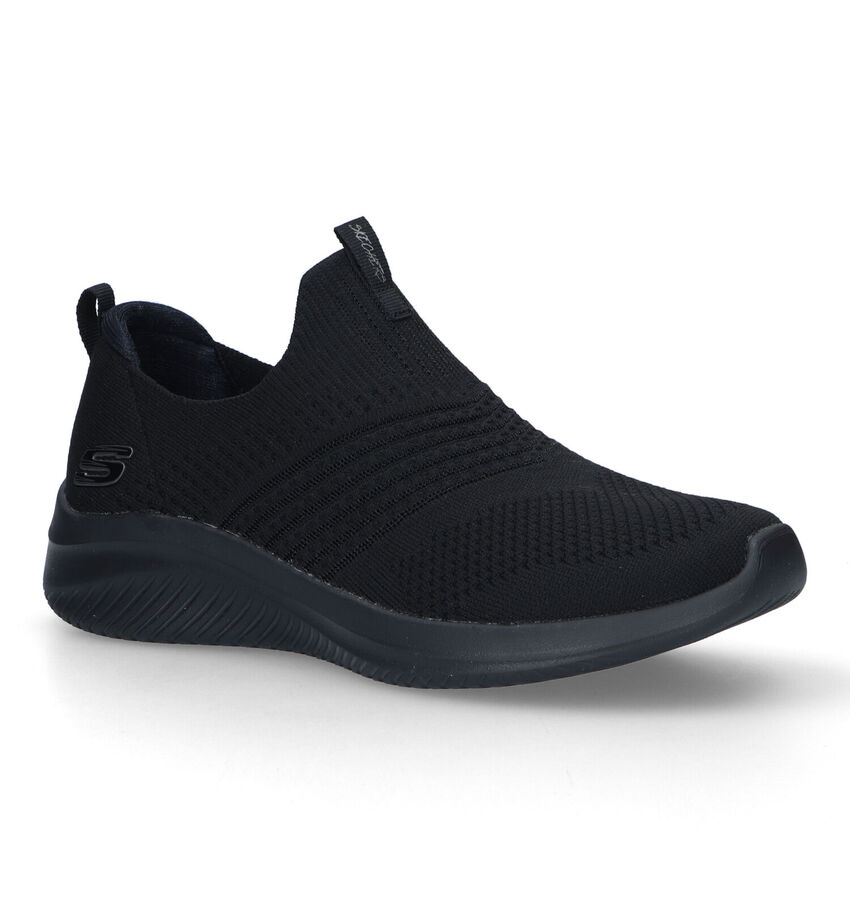 Skechers Ultra Flex 3.0 Classy Charm Zwarte Slip-on Sneakers