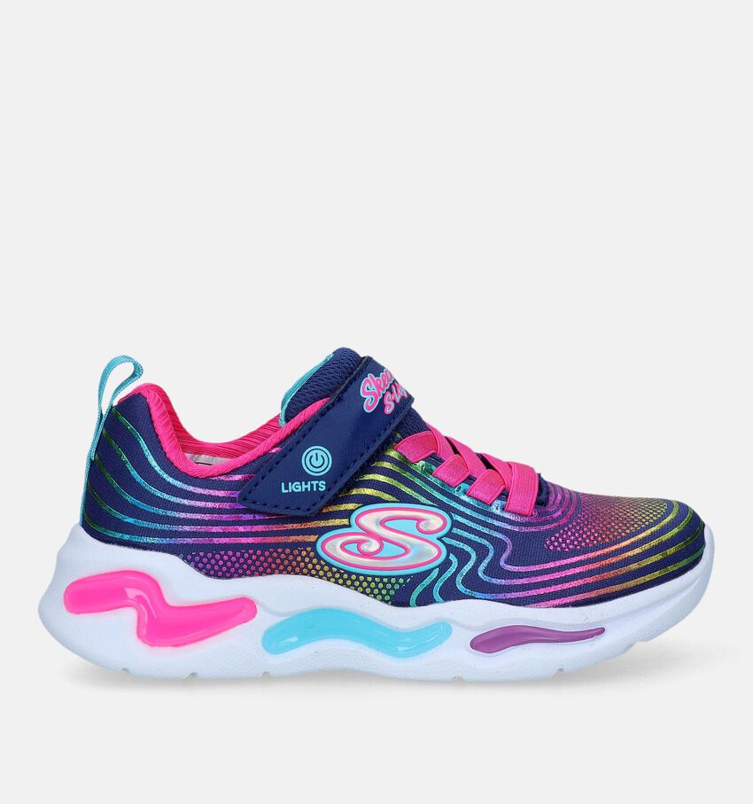 Skechers Wavy Beams Paarse Sneakers