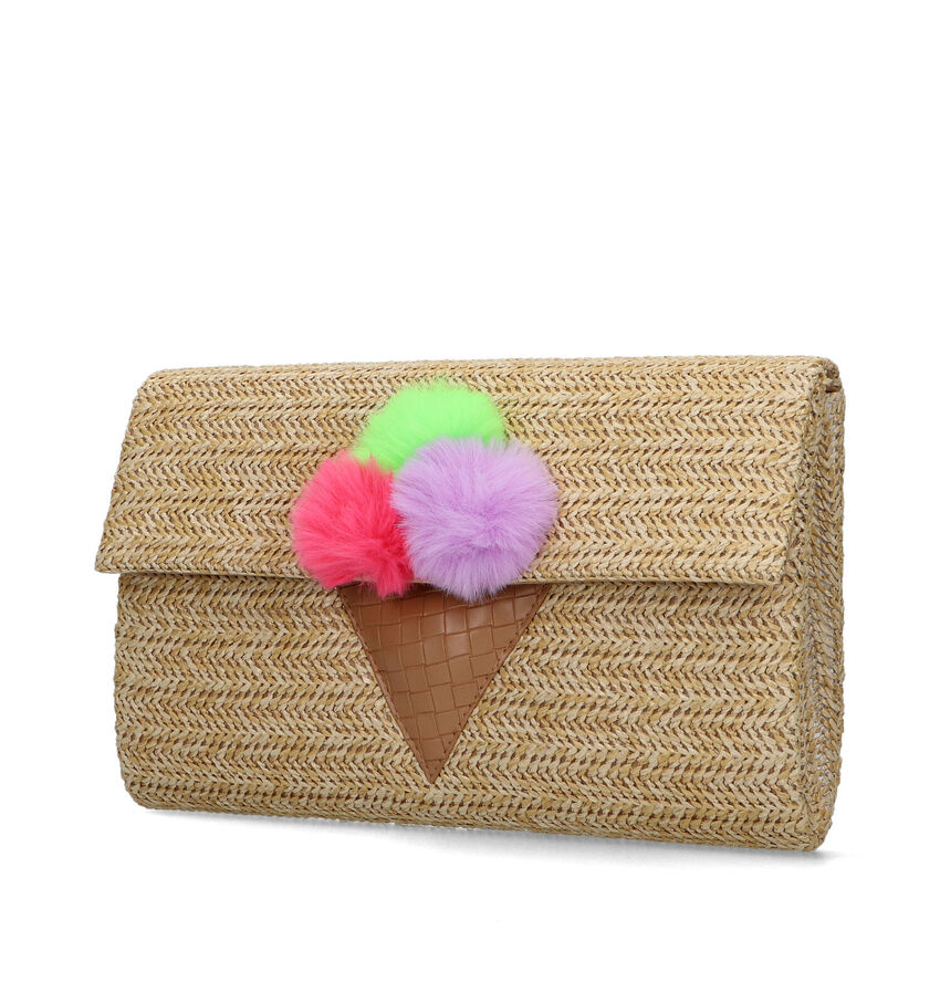 Bulaggi Ice Camel Rieten Clutch