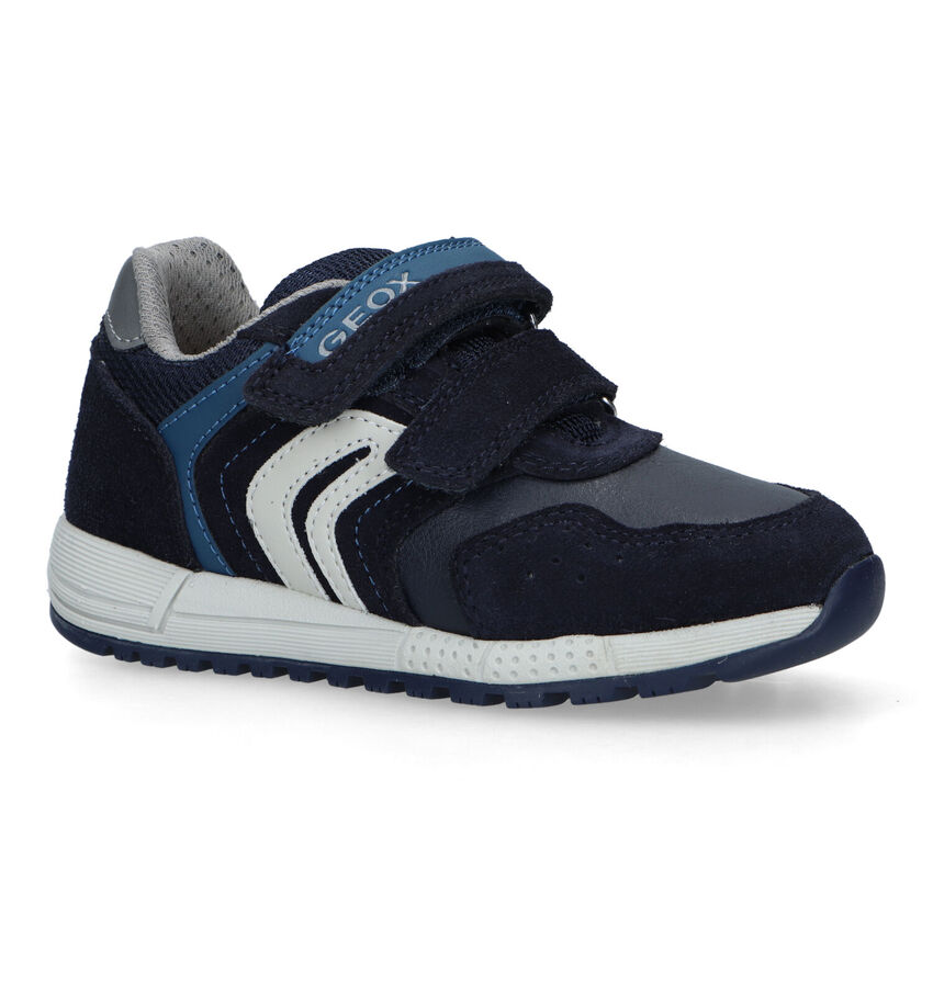 Geox Alben Blauwe Velcroschoenen