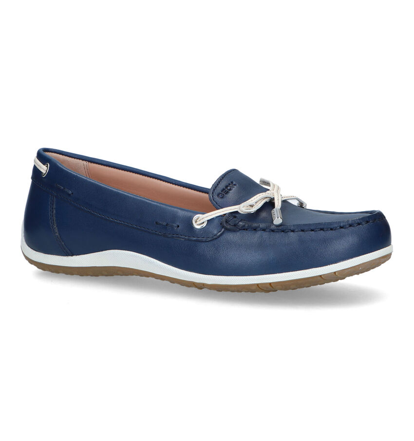 Geox Vega Blauwe Mocassins