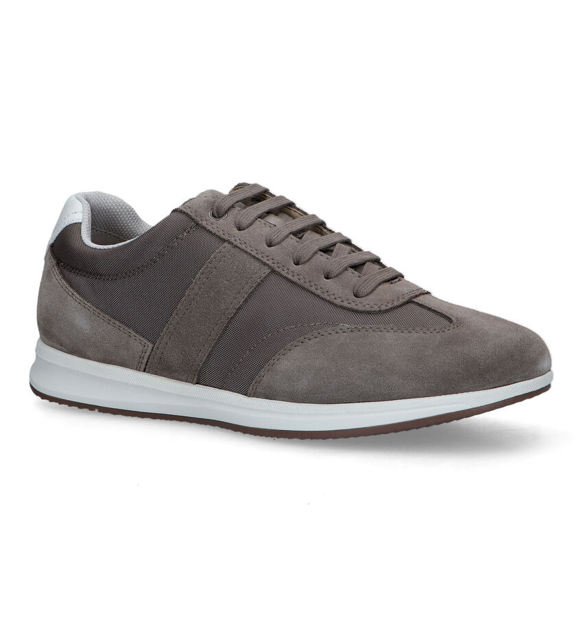 Geox Avery Grijze Veterschoenen