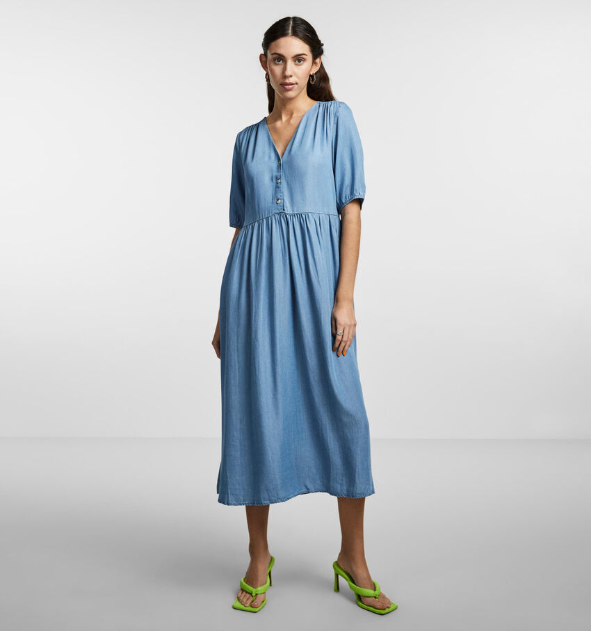 Pieces Vilma Jupe maxi en Bleu