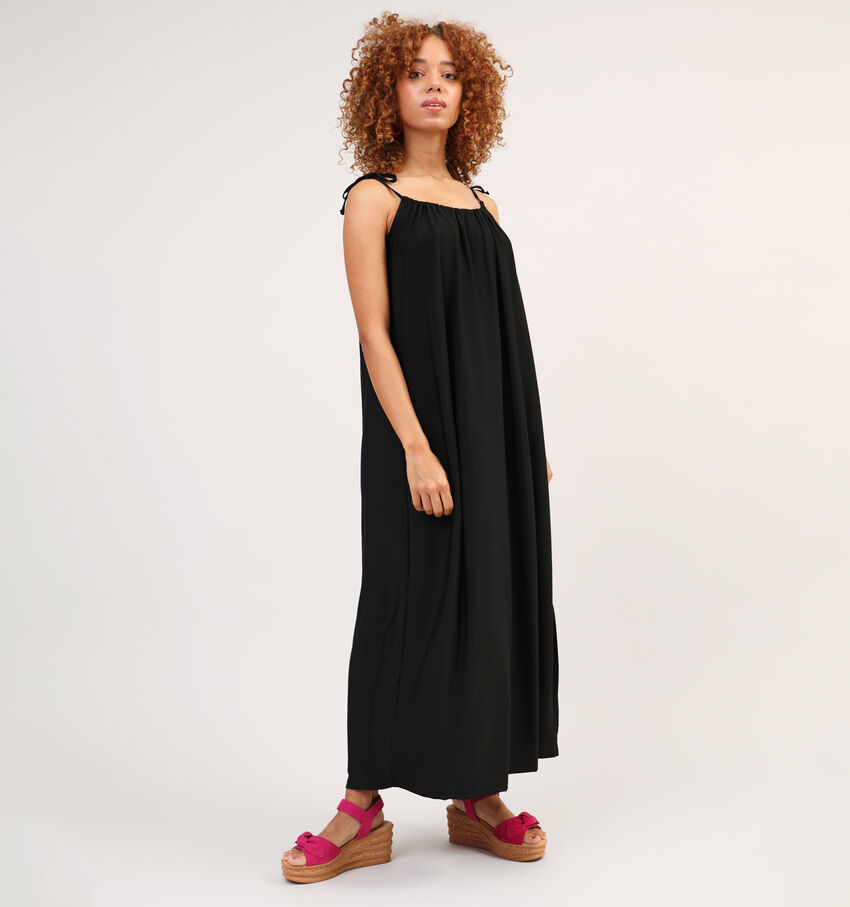Pieces Lissy Zwarte Maxi Jurk