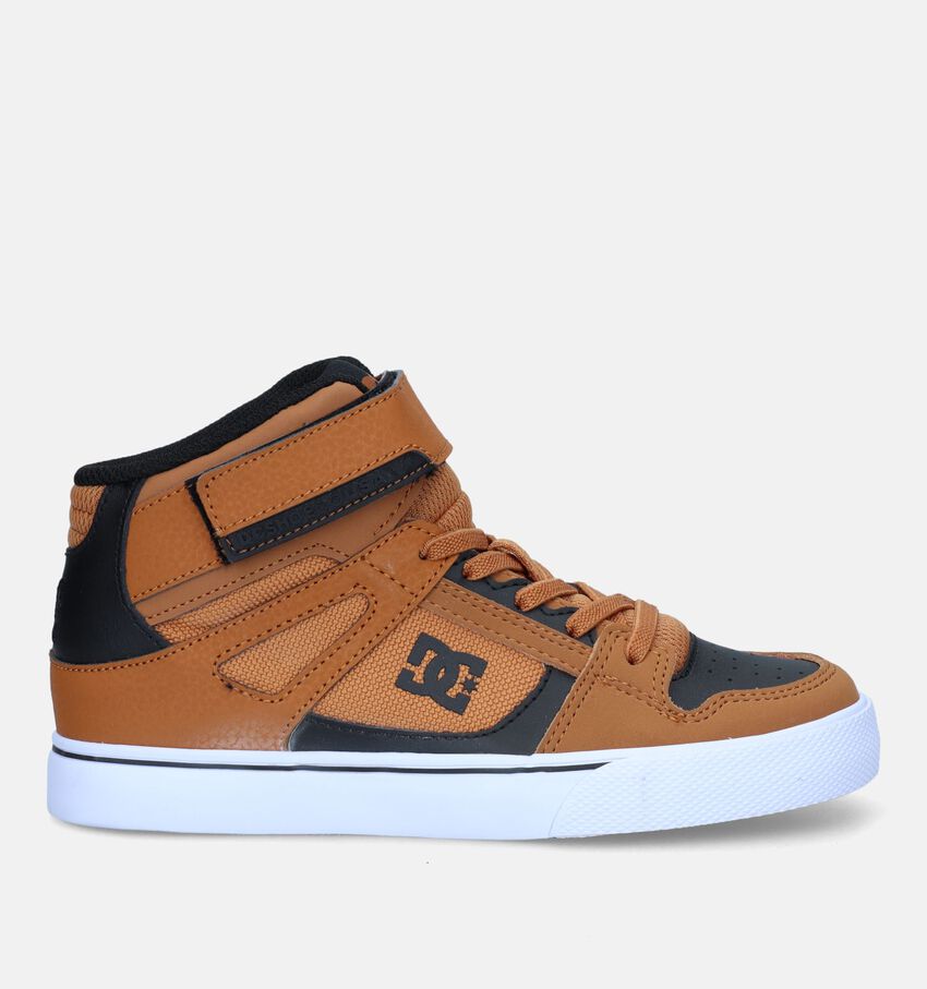 DC Shoes Pure High Top Baskets de skate en Cognac