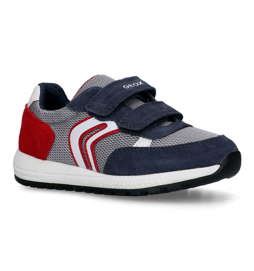 Geox Alben Blauwe Velcroschoenen