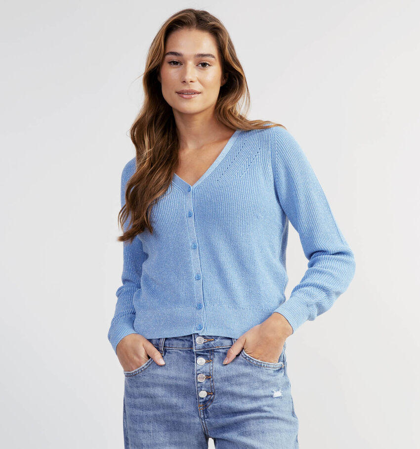 Vero Moda Newlex Shine Cardigan en Bleu