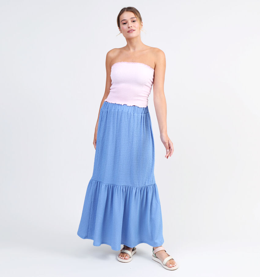 JDY Paolina Jupe maxi en Bleu