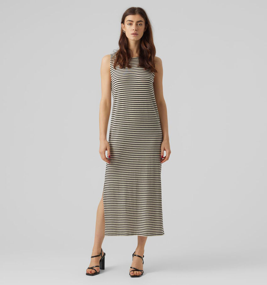 Vero Moda Fiona Ecru Maxi Kleed