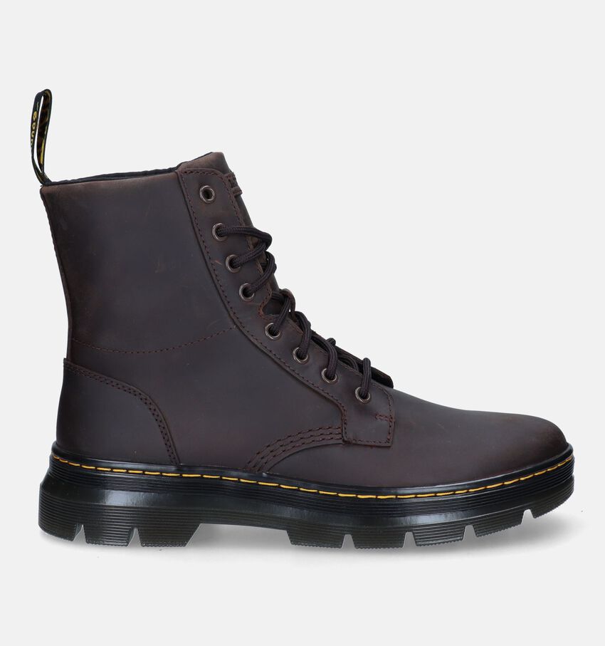 Dr. Martens Combs Leather Boots en Marron