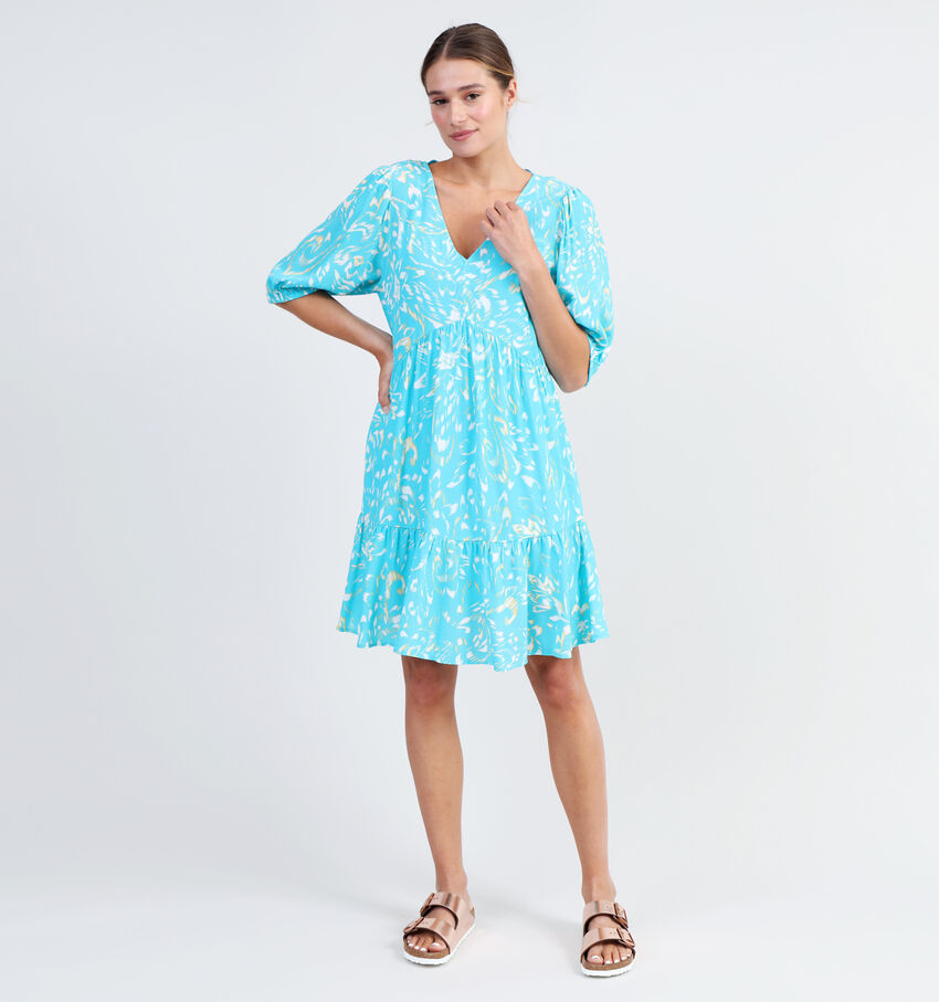 comma casual identity Robe boho en Turquoise