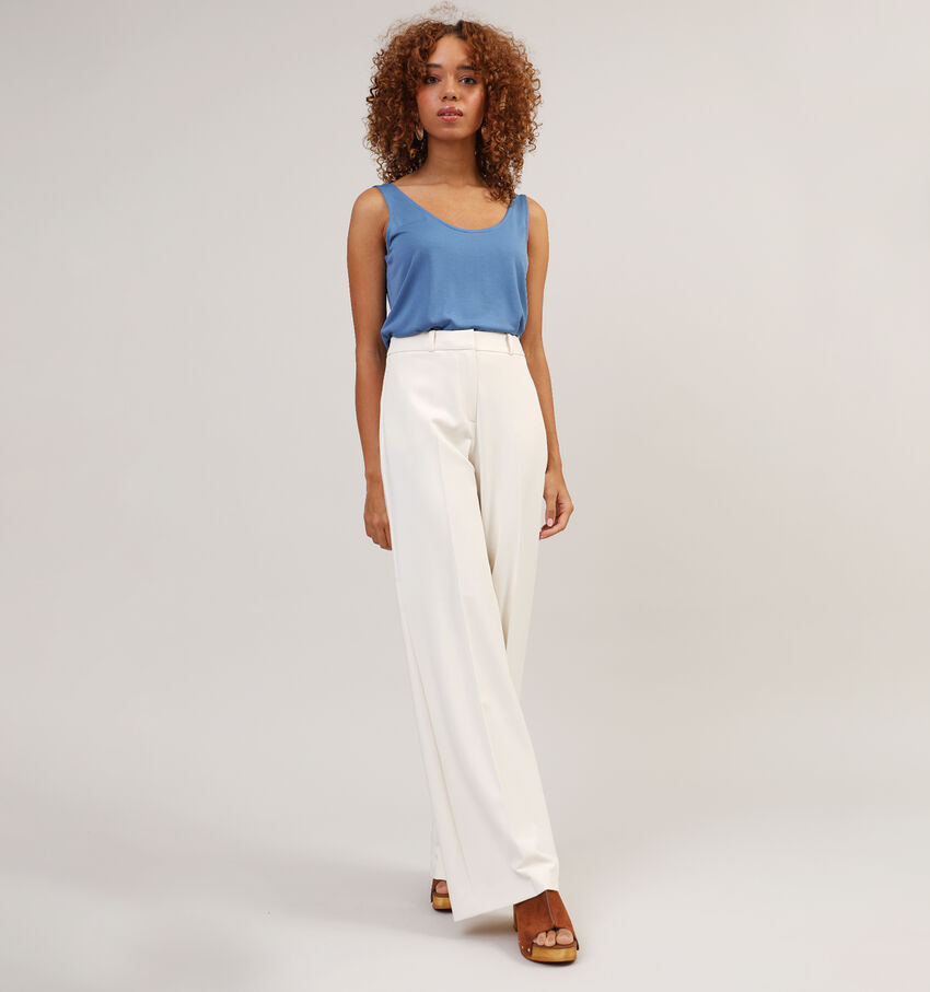 comma Ecru Geklede Broek