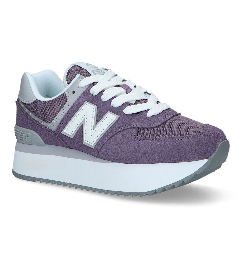 New Balance WL 574 Paarse Sneakers