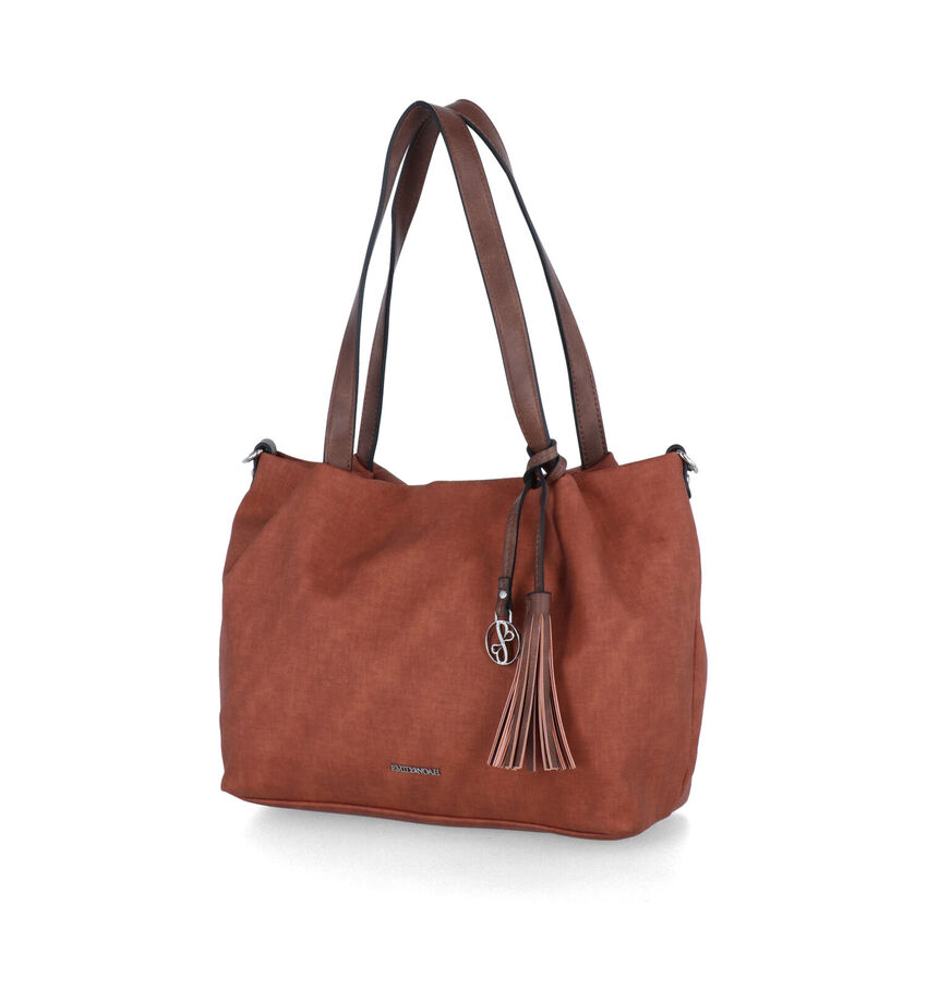 Emily & Noah Elke Cognac Shopper Tas