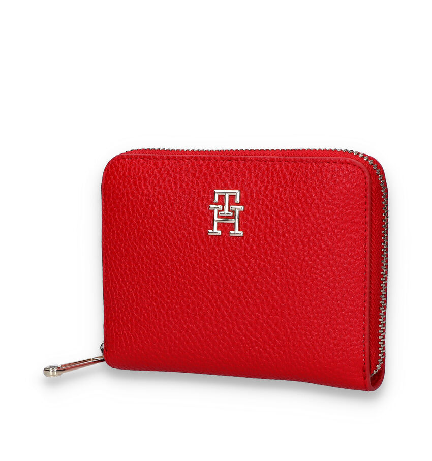 Tommy Hilfiger Porte-monnaie zippé en Rouge