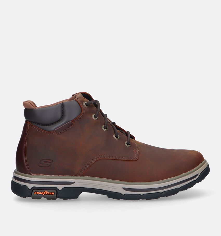 Skechers Segment 2.0 Relaxed Fit Cognac Veterschoenen