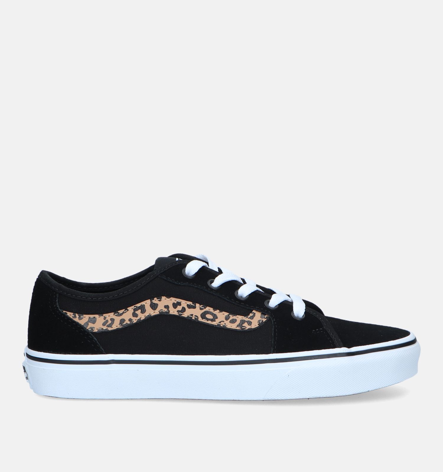 Zwarte leren dames 2025 schoenen