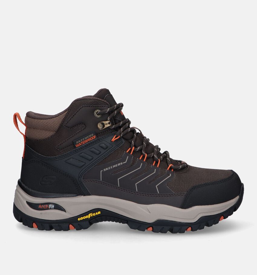 Skechers Arch Fit Dawson Bruine Wandelschoenen