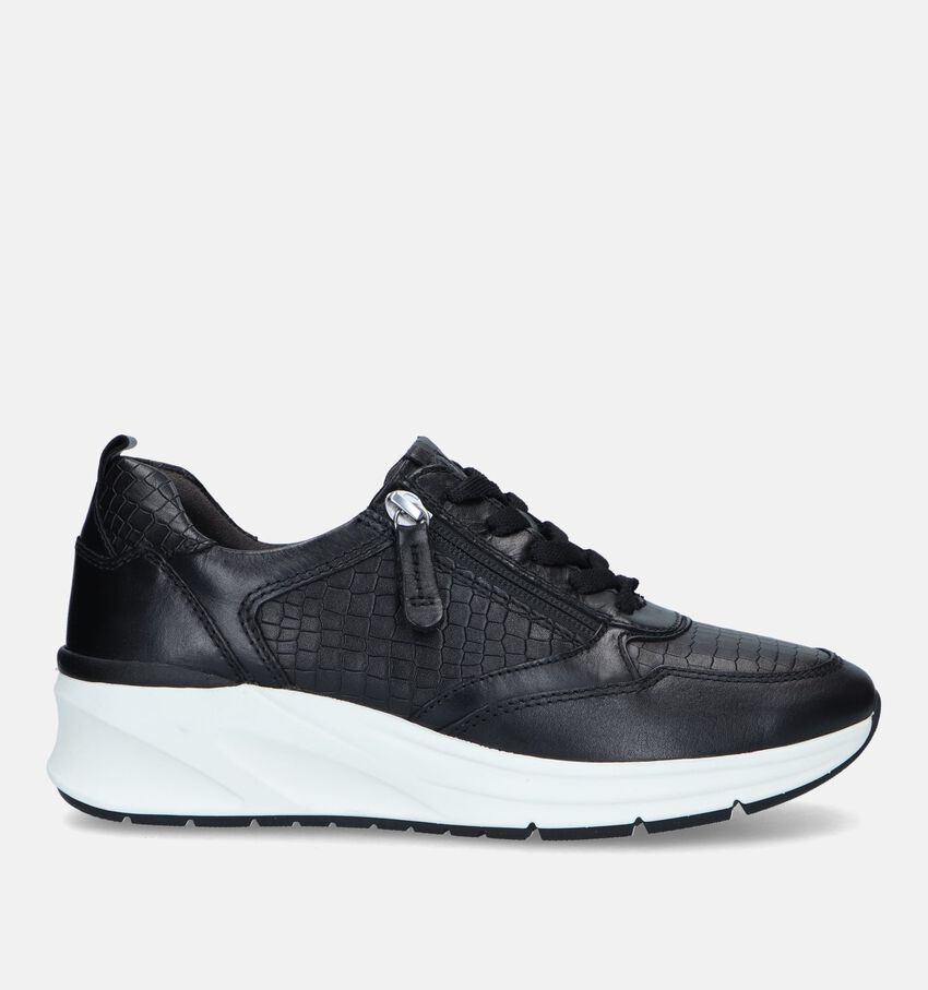 Tamaris Baskets avec talon compensé en Noir