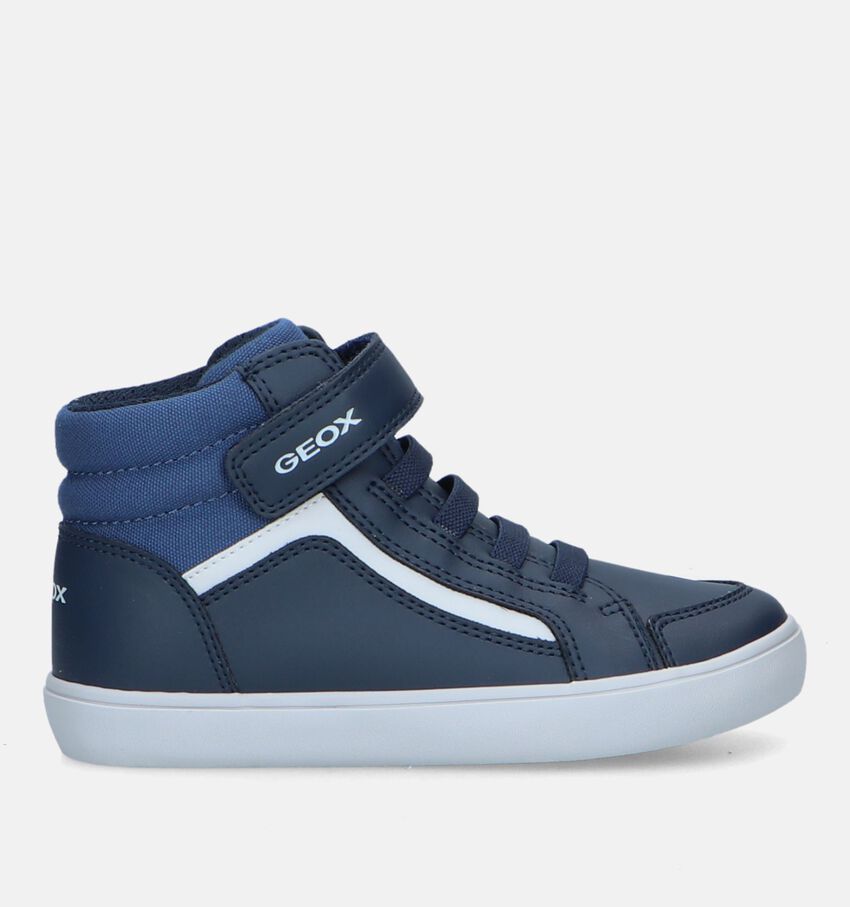 Geox Gisli Blauwe Hoge Sneakers