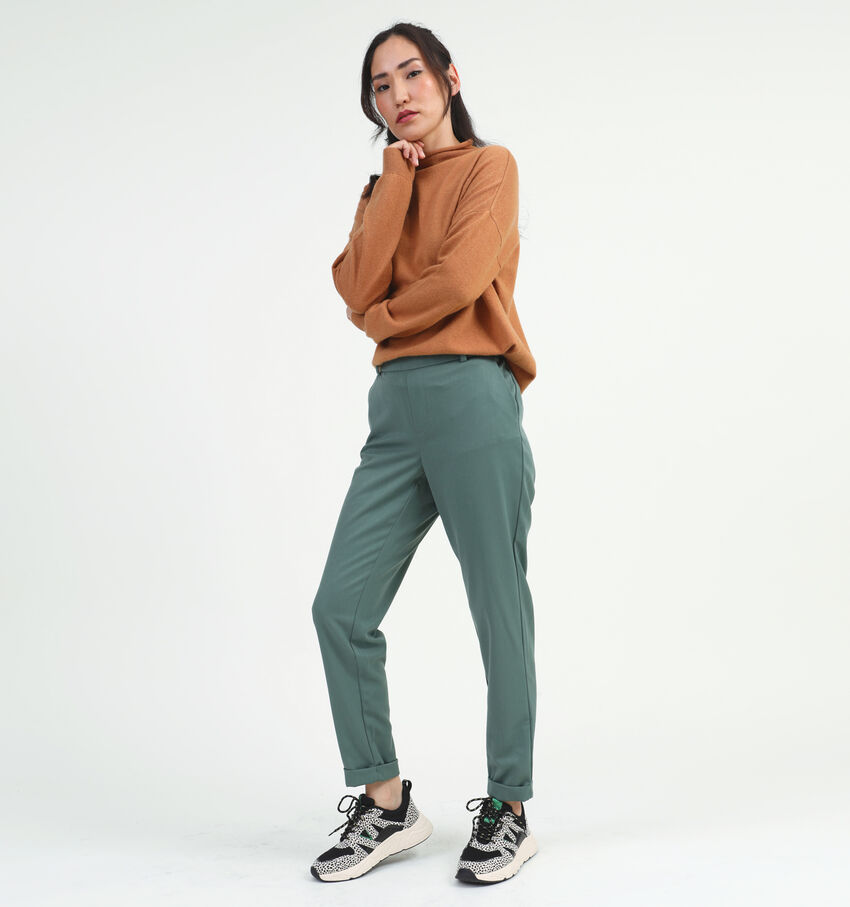 Vero Moda Maya Mr Loos Solid Pantalon en Vert L30