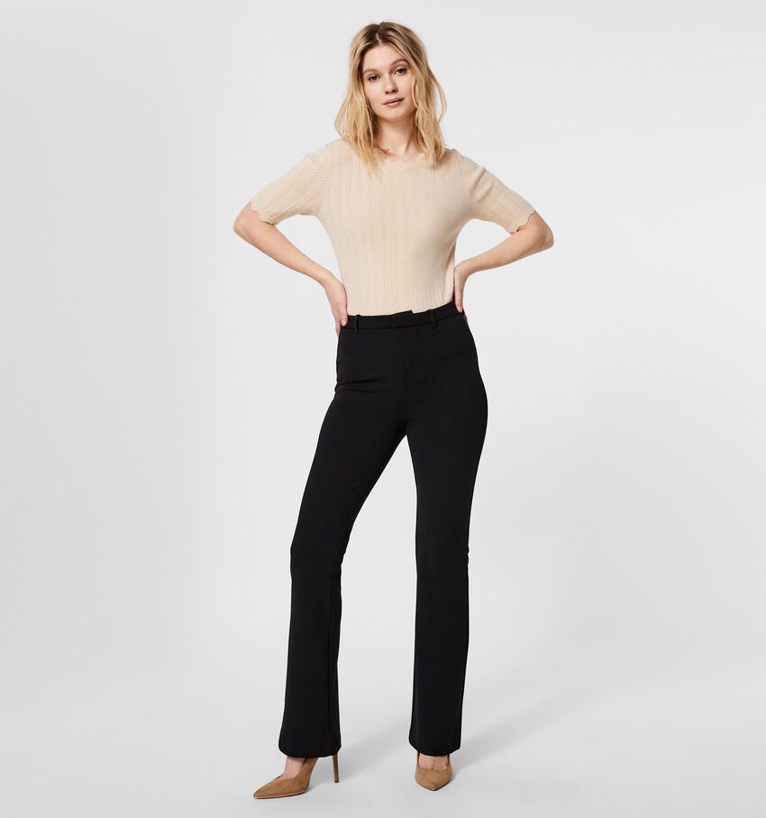 Vero Moda Maya Mr Flared Pantalon en Noir L30