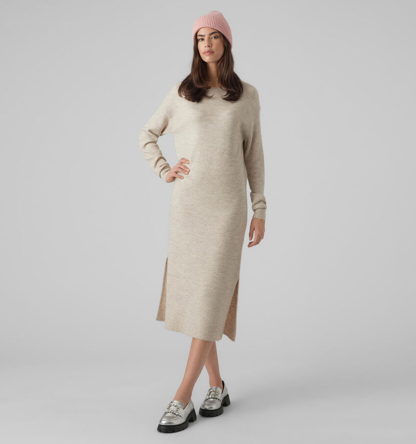 Vero Moda Lefile Robe tricoté en Beige