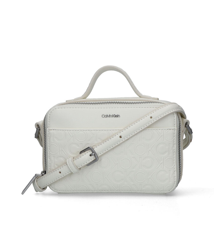 Calvin Klein Camera Bag Witte Handtas met riem