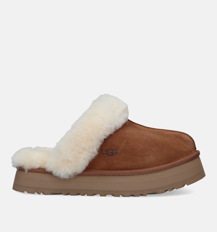 UGG Disquette Pantoufles en Cognac
