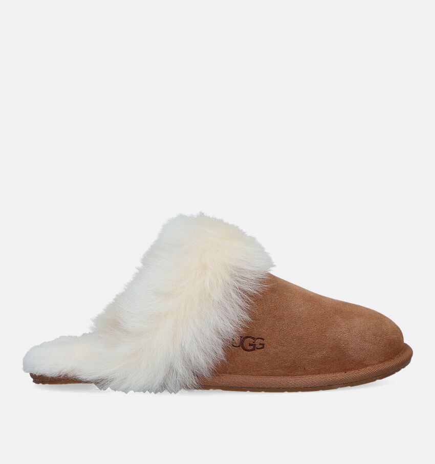 UGG Scuff Pantoufles en laine en Cognac