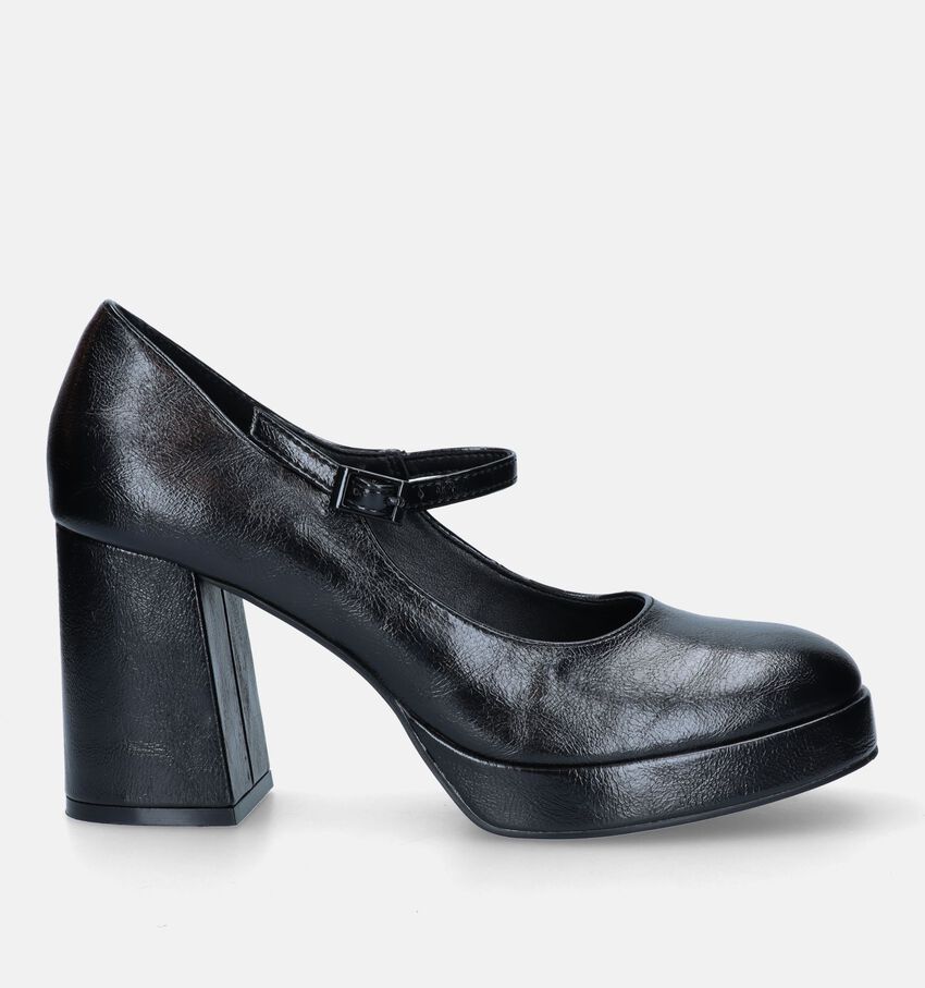 Signatur Zwarte Retro pumps