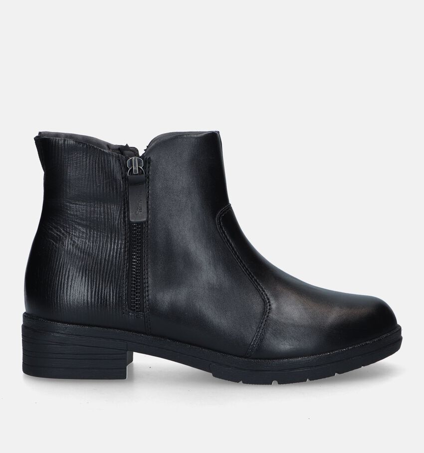 Tamaris Comfort Bottines plates en Noir