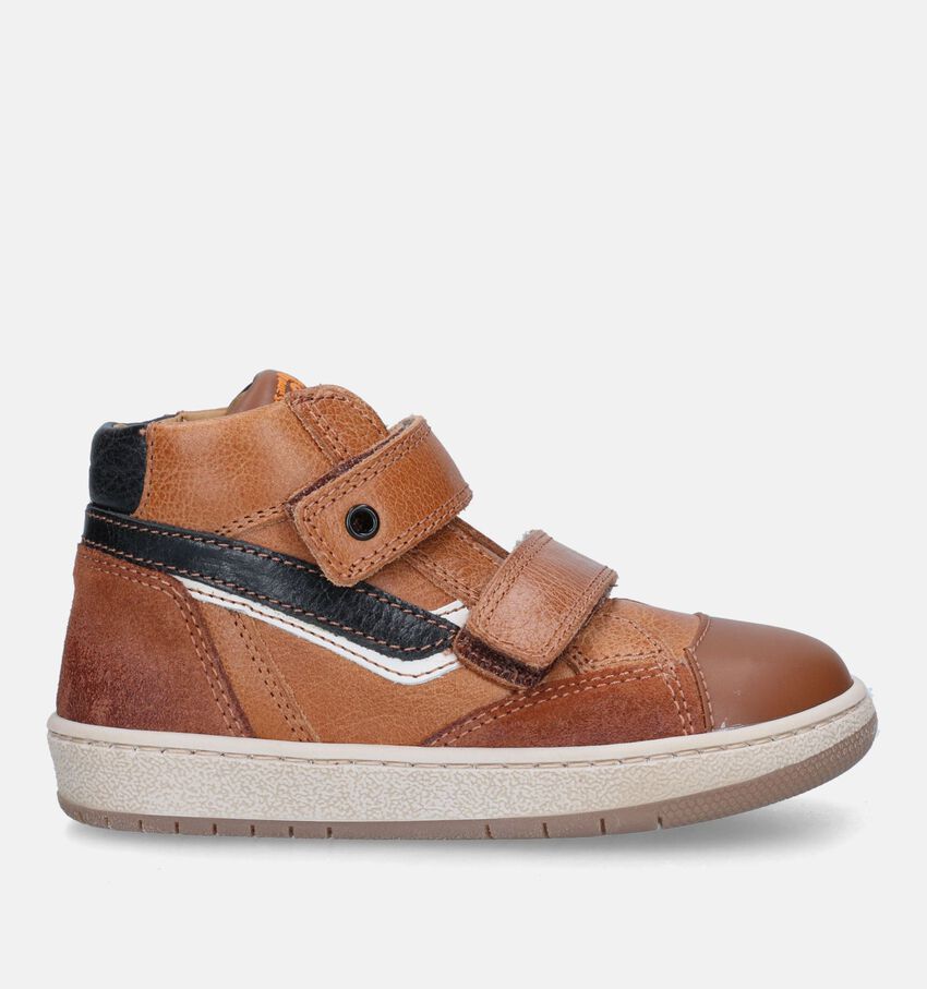 STONES and BONES Crosp Chaussures à velcro en Cognac