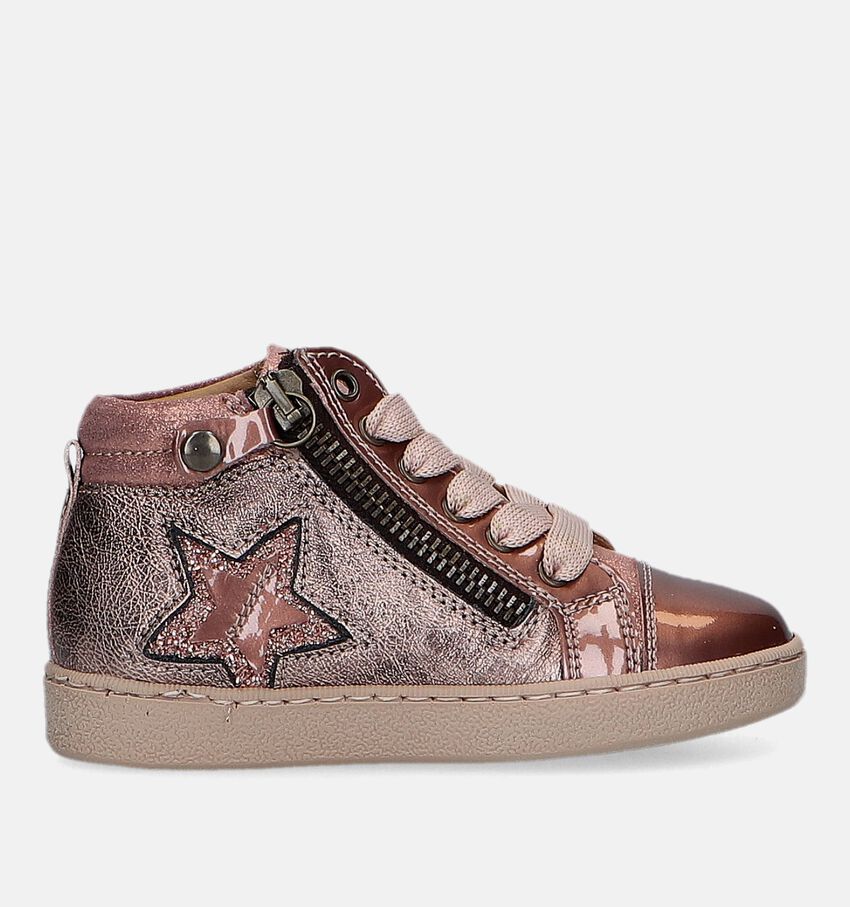 STONES and BONES Emina Rose gold Hoge schoenen