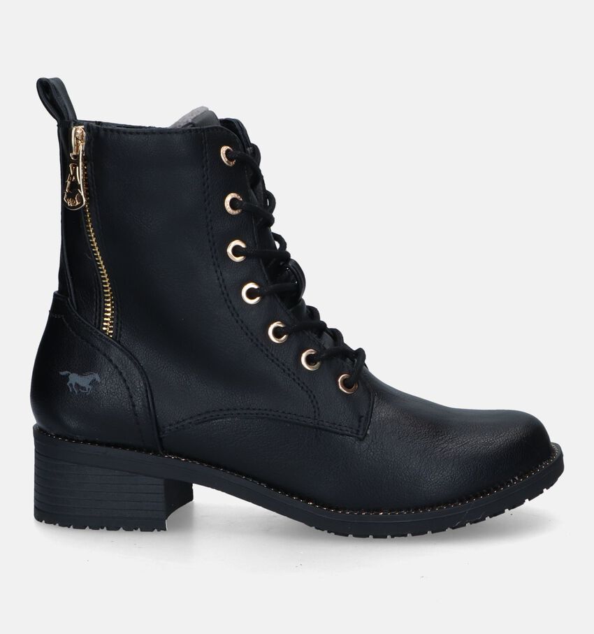 Mustang Zwarte Veterboots