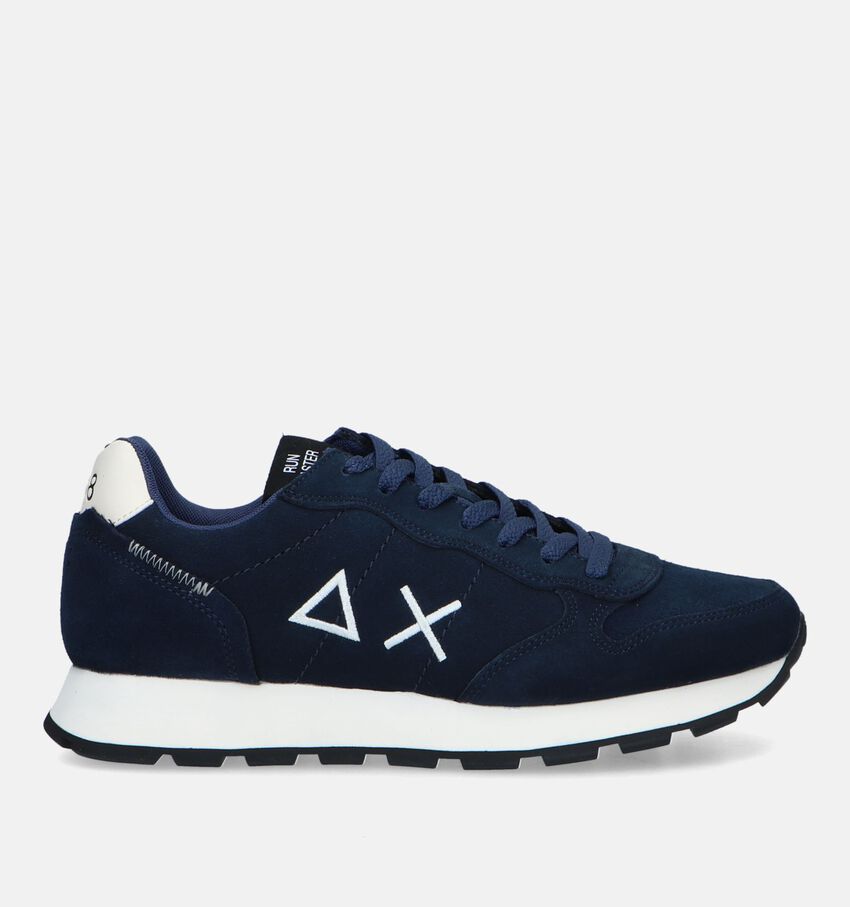 Sun 68 Tom Suede Blauwe Sneakers