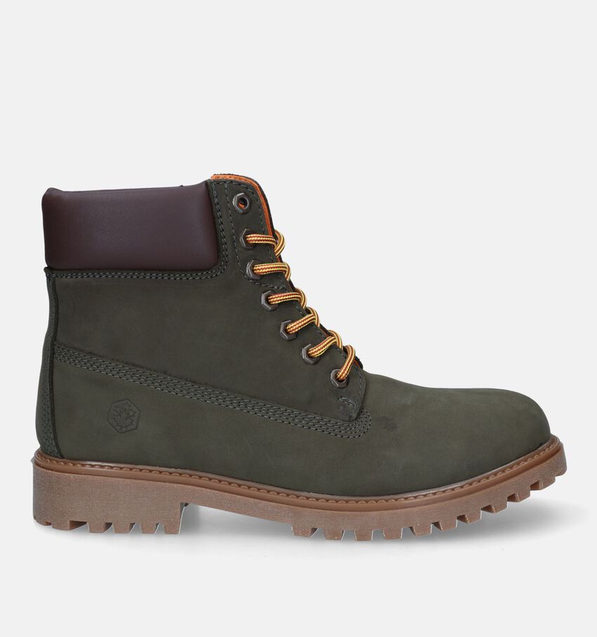 Lumberjack River Bottines en Vert Khaki