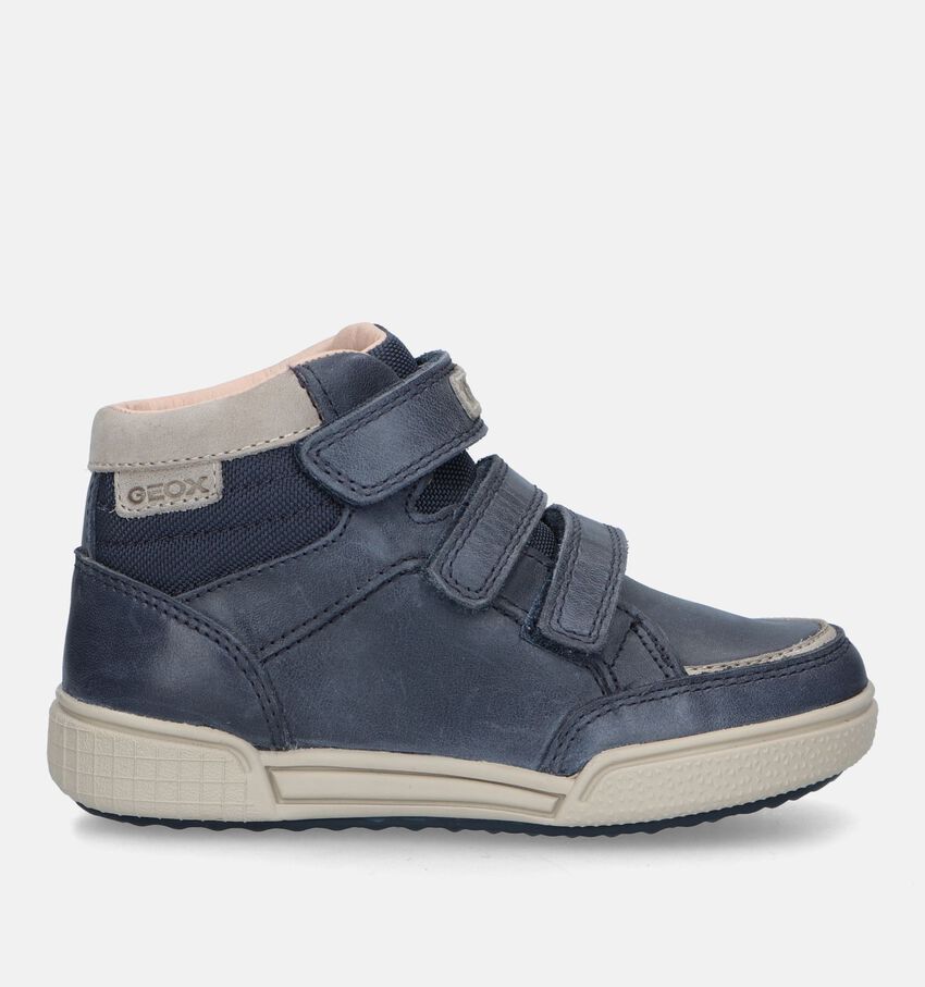 Geox Poseido Boots à velcro en Bleu