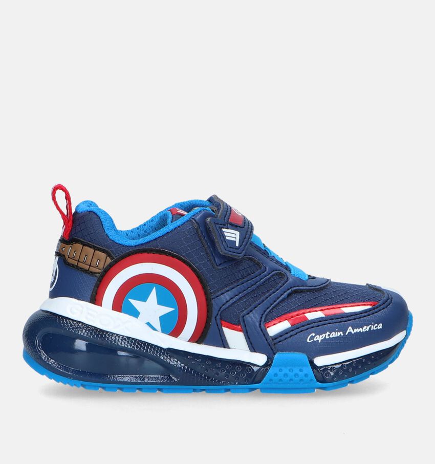 Geox Bayonyc Marvel Capitain America Blauwe Sneakers