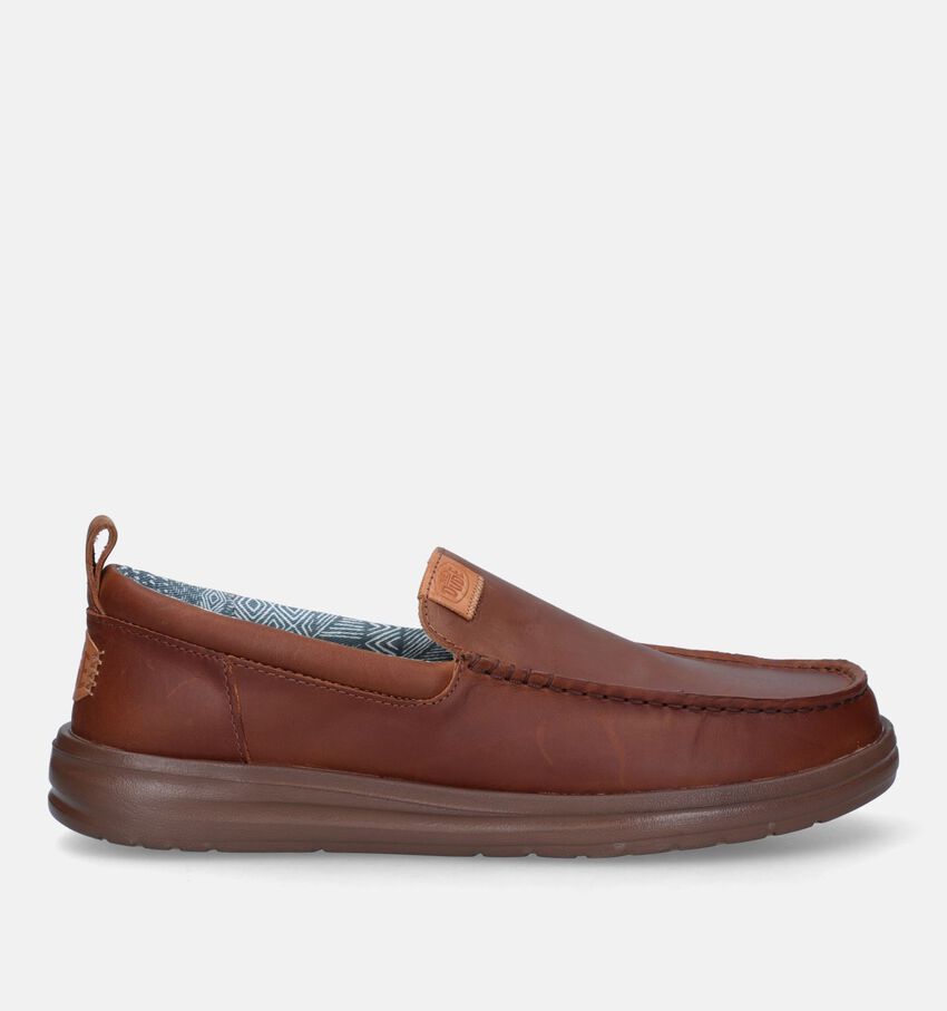 HEYDUDE Wallt Grip Moo Cognac Mocassins