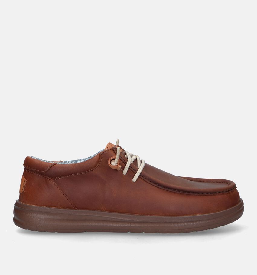 HEYDUDE Wally Grip Cognac Instapper