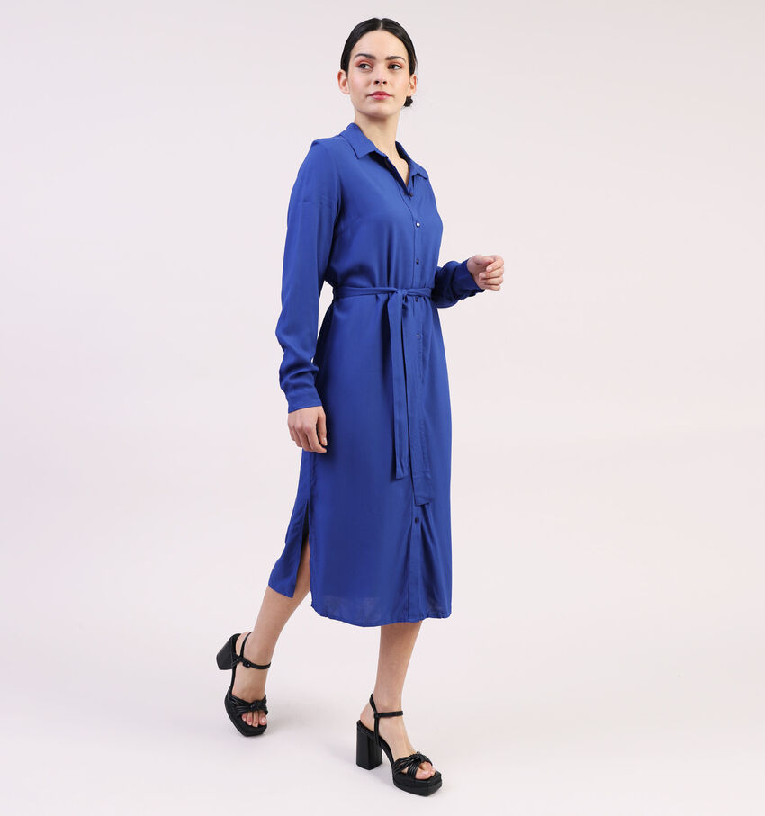 Pieces Cammie Blauwe Hemdjurk