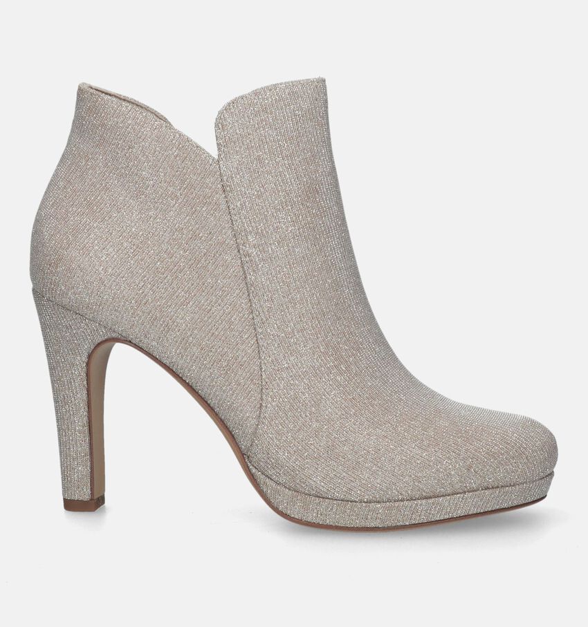 Tamaris Bottines avec talon haut en Or