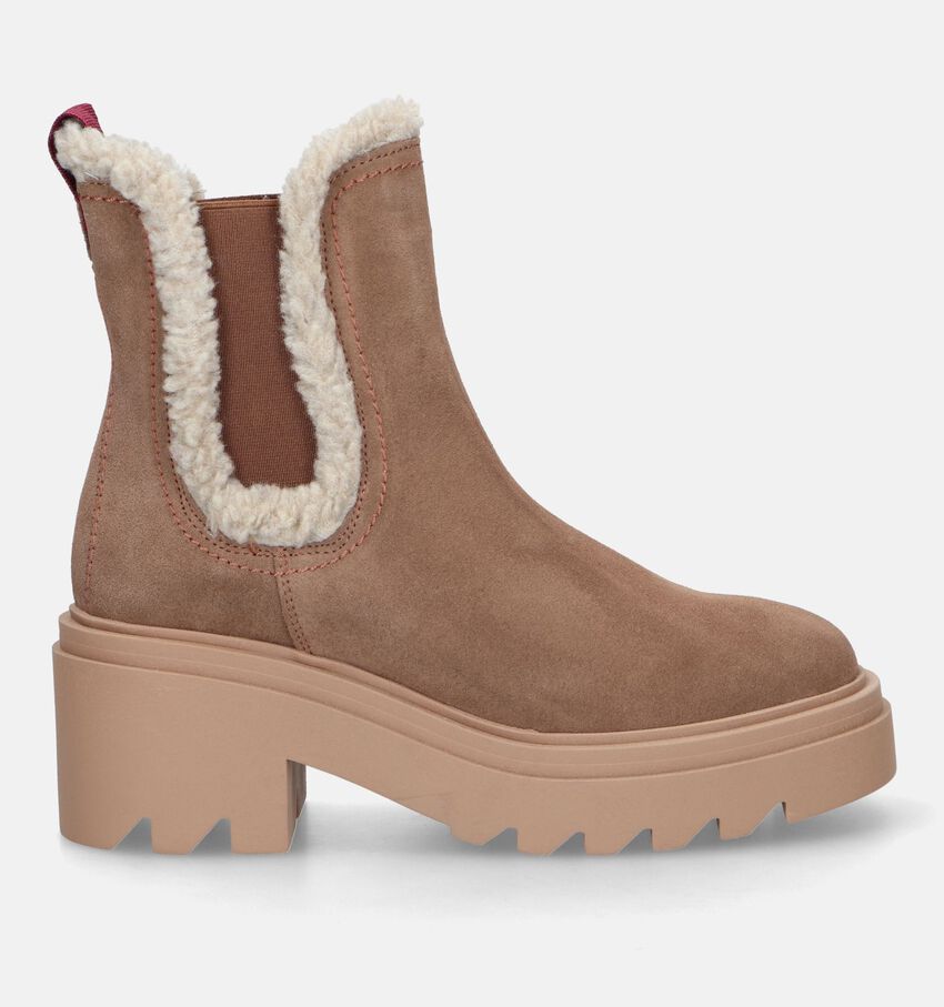 Tamaris Taupe Chelsea boots