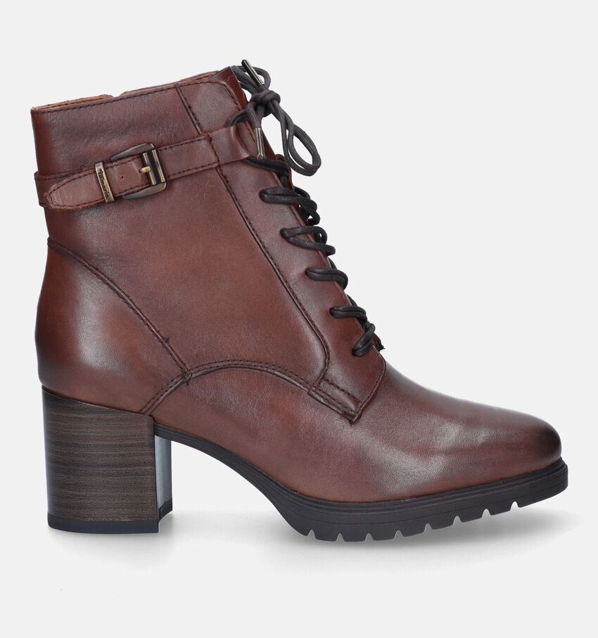 Tamaris Bottines avec lacets en Cognac