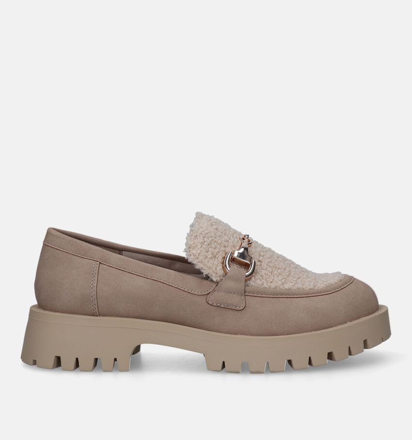 Tamaris Taupe Chunky Mocassins