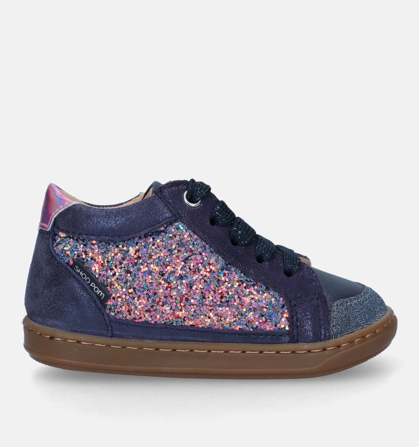 Shoo Pom Bouba Connect Blauwe Babyschoenen